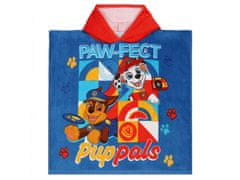 Nickelodeon Psi Patrol Otroška brisača, pončo s kapuco 60x120 cm 
