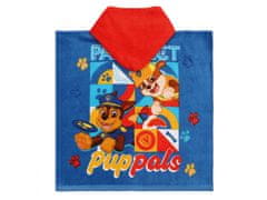 Nickelodeon Psi Patrol Otroška brisača, pončo s kapuco 60x120 cm 
