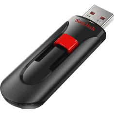 SanDisk Cruzer Glide 128GB USB 2.0 črno-rdeč spominski ključek