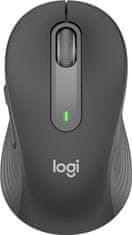 Logitech Miška Signature M650, velikost L, Bluetooth, grafitna