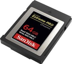 SanDisk Extreme PRO CFexpress Card Tip B, 64GB, 1500MB/s Branje, 800MB/s Zapisovanje