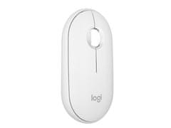 Logitech Miška Pebble 2 M350S Wireless, bela