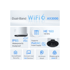 TP-Link Deco X50-Outdoor (1 pack) zunanji Mesh AX3000 Dual-Band Wi-Fi 6 sistem