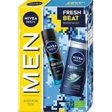 Nivea Nivea - Men Fresh Beat Set - Dárková sada tělové péče 