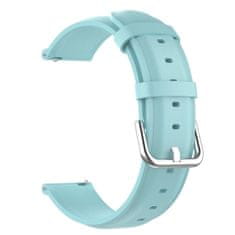 BStrap Leather Lux pašček za Garmin Vivoactive 5, teal