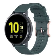 BStrap Silicone Rain pašček za Garmin Vivoactive 5, dark green