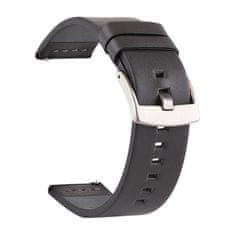 BStrap Fine Leather pašček za Garmin Vivoactive 5, black