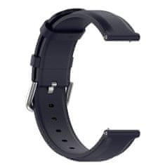 BStrap Leather Lux pašček za Garmin Vivoactive 5, navy blue