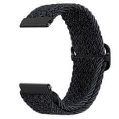 BStrap Braid Nylon pašček za Garmin Vivoactive 5, black