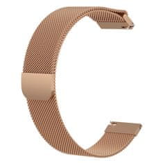 BStrap Milanese pašček za Garmin Vivoactive 5, rose gold