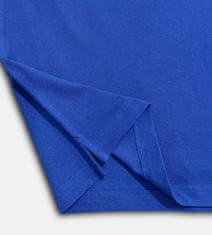 PANTONECLO Moška polo majica iz pike pletenine - rebrast ovratnik in manšete, kraljevsko modra, M