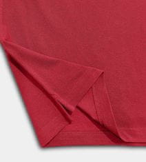 PANTONECLO Moška polo majica iz pike pletenine - rebrast ovratnik in manšete, rdeča, XXL