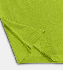 PANTONECLO Moška polo majica iz pike pletenine - rebrast ovratnik in manšete, limeta, XL