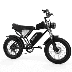 Ridstar Električno kolo Q20 za odrasle 1000W 48V 20AH največ 50 km/h električno motorno kolo 20" Fat Tire Dirt Bike Shamano 7-stopenjske