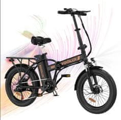 koolux BK11 zložljivo električno kolo za odrasle 20"×3.0 Fat bike 250W 36V/11.2Ah 25KM/H 7 prestav disk zavore