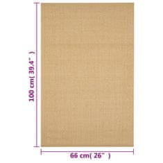 Vidaxl Preproga naravni sisal 66x100 cm