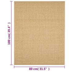 Vidaxl Preproga naravni sisal 80x100 cm