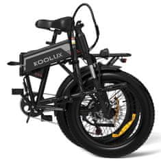 koolux Električno kolo BK10S 250W 25km/h 20"*4.0 Fat bike 48V/13Ah Zložljivo kolo Domet 35-90KM Shimano 7 prestav, črna