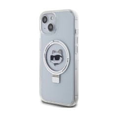 Karl Lagerfeld Karl Lagerfeld Obročno stojalo Choupette Head MagSafe - ohišje za iPhone 15 (belo)