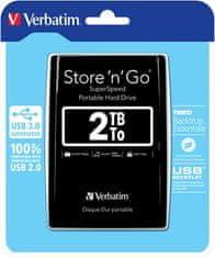 Store´n´ Go 2,5" 2TB USB 3.0 črn