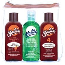 Malibu Malibu - Bronzing Tanning Oil Set - Sunbathing set 300ml 