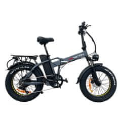 DrVetion AT20 Zložljivo električno kolo 20"*4.0 Fat Bike 48V 750W 20AH Samsung baterija 7 prestav 25KM/H Domet 60-100KM Disk zavore, siva