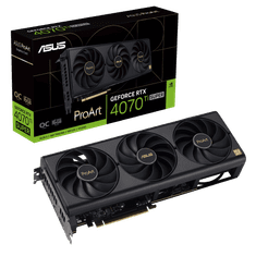 ASUS ProArt GeForce RTX 4070 Ti SUPER OC grafična kartica, 16GB GDDR6X (90YV0KJ0-M0NA00)