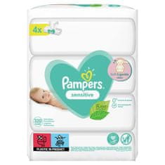 Pampers Sensitive vlažni robčki, 4 pakiranja = 320 kosov