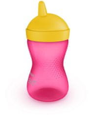 Philips Avent Grippy skodelica s trdim izlivom 300 ml deklica