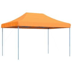 Vidaxl Zložljiv pop-up šotor za zabave oranžen 410x279x315 cm