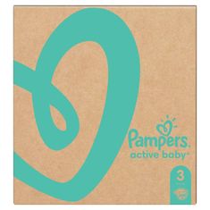 Pampers Active Baby plenice za enkratno uporabo 3 (6-10 kg) 208 kosov - MESEČNA DOBAVA