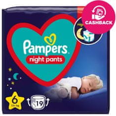 Pampers Nočne hlače za enkratno uporabo 6 (15 kg+) 19 kosov