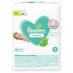 Pampers Sensitive vlažni robčki, 4 pakiranja = 320 kosov