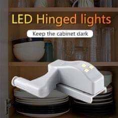 HOME & MARKER® Svetila za omare, Vgradna svetila, Luči s senzorjem (8 kosov) | HINGELED