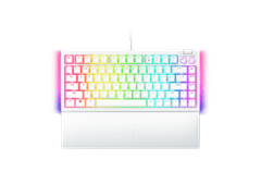 Razer Keyboard BlackWidow V4 75% White Ed. Mehanska igralna tipkovnica z možnostjo zamenjave v vročem stanju - ameriška postavitev