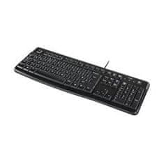 Logitech Corded Keyboard K120 - Poslovna tipkovnica EMEA - US International - Črna