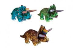 Teddies Plišasti dinozaver/Ceratopsian 38x15cm 3 barve 24m+