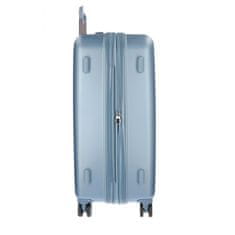 Jada Toys MOVOM Wood Steel Blue, luksuzni potovalni kovček iz ABS, 75 cm/65 cm/55 cm, 5318463