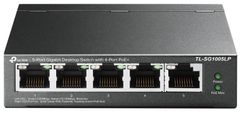 TP-Link TL-SG1005LP PoE stikalo 5xGLAN 4xPoE out 802.3af/at (do 30W/port) proračun 40W