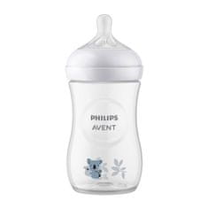 Philips Avent Avent Steklenička Natural Response 260 ml +1m koala