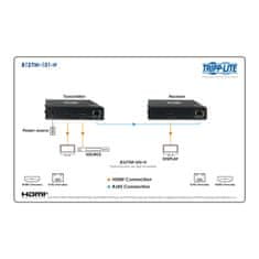 Tripplite ojačevalnik HDMI na Cat6, za zdravstvo, 4K 60 Hz, HDR, 4:4:4, PoC, 70,1 m