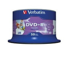 Verbatim DVD+R 4,7 GB 16x Tiskljiv 50-ih kosov