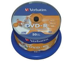 Verbatim DVD-R 4,7 GB 16x Tiskljivi 50-ih kosov