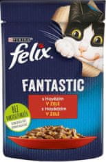 Felix cat kapsule - Fantastično goveje meso v želeju 85 g