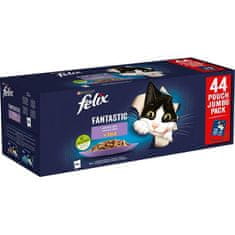 Felix Kapsule za mačke .-Fant.Multipack izbor mesa v želeju 44 x 85 g