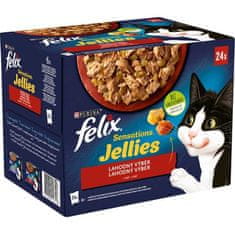 Felix Kapsule za mačke - Sens.Jellies Multipack v želeju 24 x 85 g