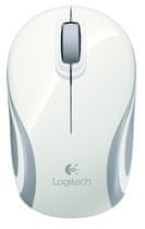 Logitech Logitechova brezžična mini miška M187 - EMEA - BELA