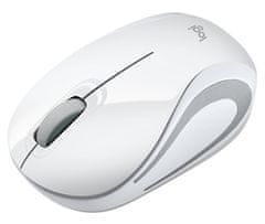 Logitech Logitechova brezžična mini miška M187 - EMEA - BELA