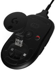 Logitech G Pro brezžično/črno/optično/25 600 DPI/Wireless USB/črno