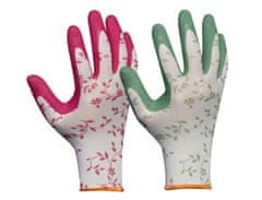 Delovne rokavice FLOWER DUO velikosti 7, 2 para